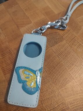 Coach vintage Y2K butterfly keychain charm w/lanyard EUC